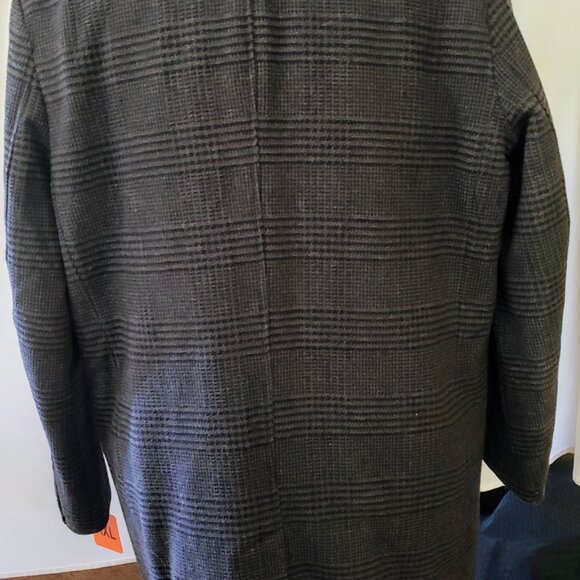 Marc New York -XXL,Gray Glenn Plaid Wool Blend 3/4 Length Coat - Picture 6 of 11